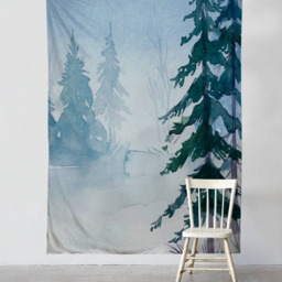 Mysterious Forest - Wall Tapestry Tapestry Hangings Wanderlust Bohemian Home Decor Dorm T#57 - thumbnail 2