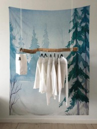 Mysterious Forest - Wall Tapestry Tapestry Hangings Wanderlust Bohemian Home Decor Dorm T#57 - thumbnail 1