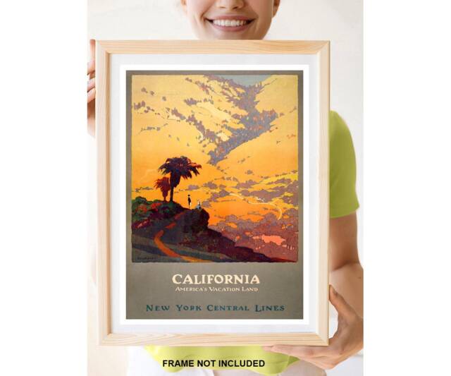 Reprint Of A Vintage Us Travel Poster To California - image 1