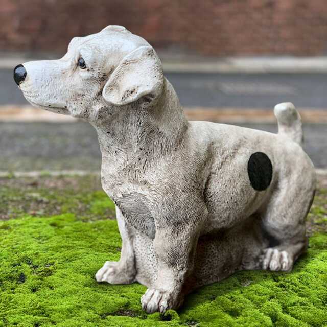 Stone Jack Russell Terrier Figurine Concrete Dog Statue Outdoor Pet Memorial Decoration Cement Terrier Ornament Dog Lover Gift - image 1