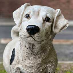 Stone Jack Russell Terrier Figurine Concrete Dog Statue Outdoor Pet Memorial Decoration Cement Terrier Ornament Dog Lover Gift - thumbnail 2
