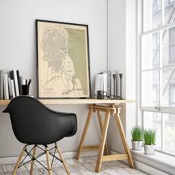 Vintage Buenos Aires Map Print Argentina Wall Art - thumbnail 3