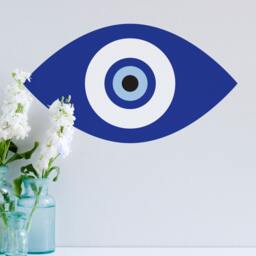 Blue Evil Eye Wall Sticker Decal - My Wonderful Walls