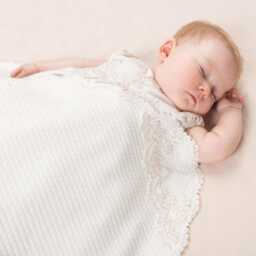 Baptism Blanket Baby Girls - Christening Shawl Blankets Custom Name Embroidery Penelope - thumbnail 2