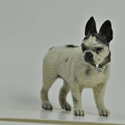 Needle Felted Dog Sculpture Custom Pet Memorial, Home Decor - thumbnail 3