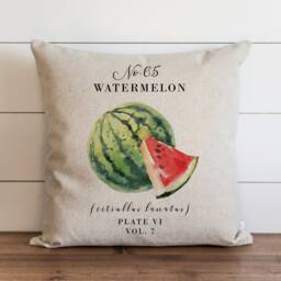 Watermelon Pillow Cover - 18 X 20 Botanical Floral Herbs Spring Home Decor Summer Throw Garden - thumbnail 1