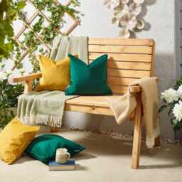 Emerald Green Velvet Cushion Feather Filled, Double Sided - 45 X 45cm - thumbnail 2