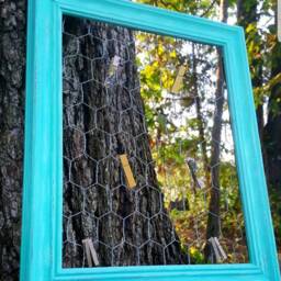 Farmhouse Distressed Frame, Rustic Picture Hand Painted + Chicken Wire, Lots Of Sizes & Colors Available, 8x11, 11x14, 16x20, +More - thumbnail 3