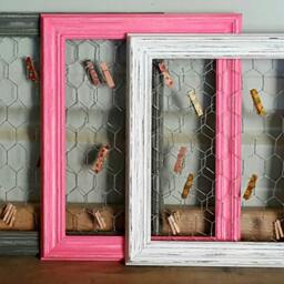 Farmhouse Distressed Frame, Rustic Picture Hand Painted + Chicken Wire, Lots Of Sizes & Colors Available, 8x11, 11x14, 16x20, +More - thumbnail 4
