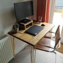 Rustic Monitor Shelf - Add On For Computer Desk Various Colours & Sizes Available - thumbnail 2