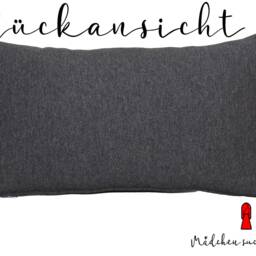 Cuddly Alternative Pillow - Decorative With Saying Gift For Your Loved One Sofa Cushion 20x40 Anthracite Heart - thumbnail 3