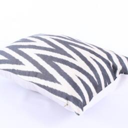 Ikat Silk Velvet Pillow 16x24 - Handmade Boho Cushion Cover Turkish Home Decor Accent - thumbnail 3