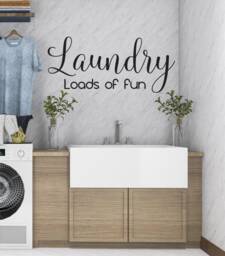 "Vinyl Wall Art Decal - ""Laundry Loads Of Fun" - thumbnail 1