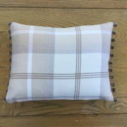 Handmade Balmoral Taupe Tartan Plaid Cushion Cover Country Home Decor - thumbnail 3