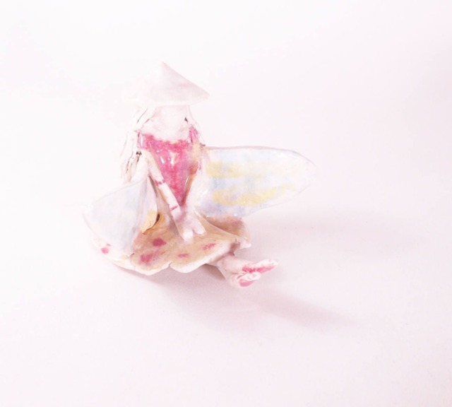 Sweet Angel, Ceramic Figurine, Girl Decor, Home Handmade Handformed Ceramic, Gift - image 1