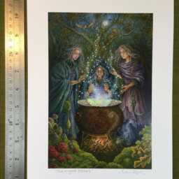 "The Wyrd Sisters - Print From The ""Forest Of Enchantment Oracle" - thumbnail 2