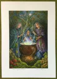 "The Wyrd Sisters - Print From The ""Forest Of Enchantment Oracle" - thumbnail 1