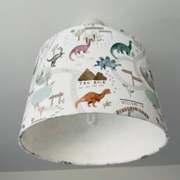 Dinosaur Lampshade, Childrens Dinosaur Lampshade, Lamp, Ceiling Themed Room, Dino Lampshade - thumbnail 2