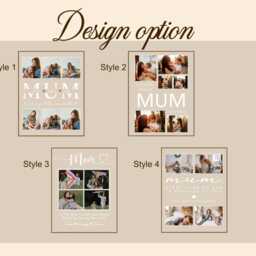 Personalized Photo Night Light, Collage Led Custom Gifts For Mother's Day, Mum Birthday Gift Her, Mummy - thumbnail 3