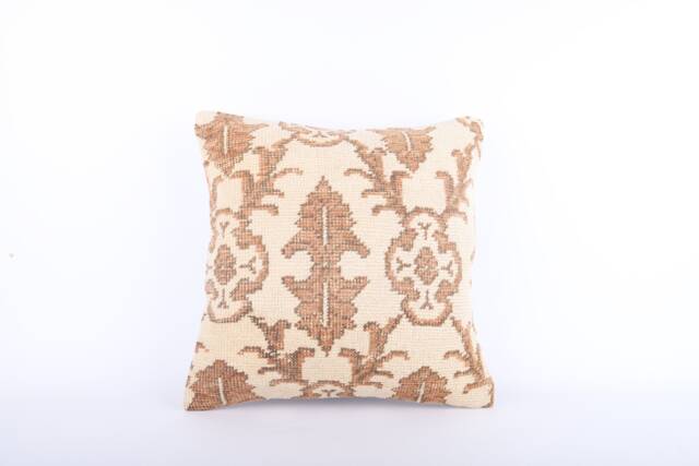 Handwoven Turkish Kilim Pillow Cover Boho Home Decor - 18x18 - image 1