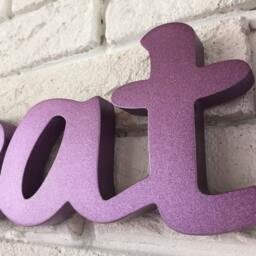 Breathe Wood Sign - Rustic Wall Decor, Yoga Studio Art - thumbnail 3