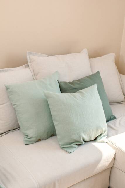 Linen Deco Pillowcase, Natural Pillow Cover, Home Textiles, Cushion Farmhouse Sham, Custom Size - image 1