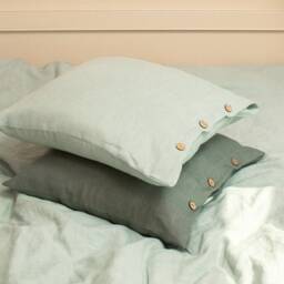 Linen Deco Pillowcase, Natural Pillow Cover, Home Textiles, Cushion Farmhouse Sham, Custom Size - thumbnail 2