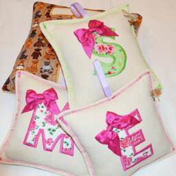 Initial Name Pillow, Cushion, Personalised Gifts For Girls, Cushion, Handmade - thumbnail 3