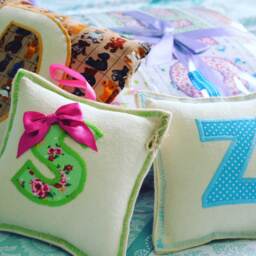 Initial Name Pillow, Cushion, Personalised Gifts For Girls, Cushion, Handmade - thumbnail 2