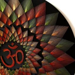 string Art Om Mandala Sahasrara Sacred Geometry Meditation Wall Home Decor D??cor Mandala - thumbnail 3