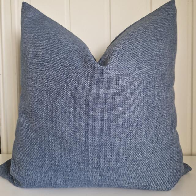 40x40 cm/ 15, 7x15, 7 Inch Dusty Blue Pillow-Cover, Furnishing Fabric, Pale Pillow, For Decorative Pillow - image 1