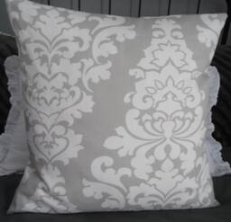 Grey.gray.white.pillow Cover.slipcovers.toss Pillows.throw Pillows.home Decor - thumbnail 1