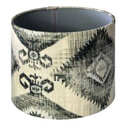 Santa Cruz Lampshade in Charcoal, Handmade Lampshades, Table Ceiling Lamp Shades, Black Lampshade, Shade - thumbnail 3