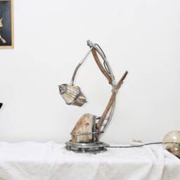 "Industrial Lamp ""Silicified Wood" - thumbnail 3