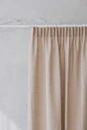 Pencil Pleat Linen Curtain, Sand, Beige Natural Drapes, Custom Neutral Curtain Panel, Washed Window Treatment, Farmhouse - thumbnail 1