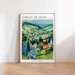 Forest Of Dean England Travel Poster Vintage Style Wall Art - thumbnail 3
