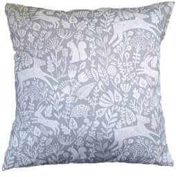"Cushion Cover in Scion Grey Kelda Woodland 14"" 16"" 18"" 20" - thumbnail 1