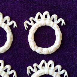 4 Gilt Gold Or White French Style Decorative Wall Furniture Moulding Pediment Plastic Decoration - thumbnail 4