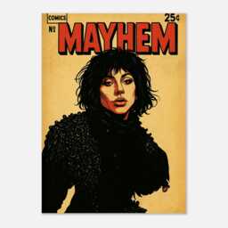 Lady Gaga Mayhem Poster Retro Comic Book Cover Art - thumbnail 1