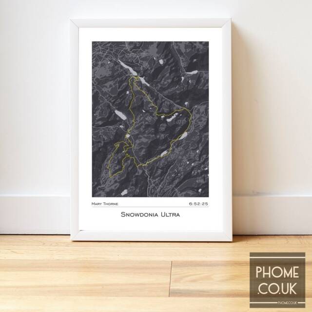 Snowdonia - Ultra Marathon Finisher's Print Gifts For Runners - image 1