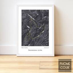 Snowdonia - Ultra Marathon Finisher's Print Gifts For Runners - thumbnail 1