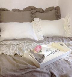 Set Of Two Ruffled Linen Pillowcases With Lace, Romantic Pillowcases, Gift For Her, Valentines, Ruffled Pillowcases, Lace Boho