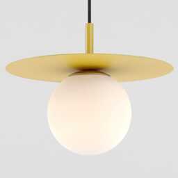 Zoe 3-Port Ceiling Pendant Hanging Light Yellow Kitchen Island Fixture Disc Lamp Shade - thumbnail 3