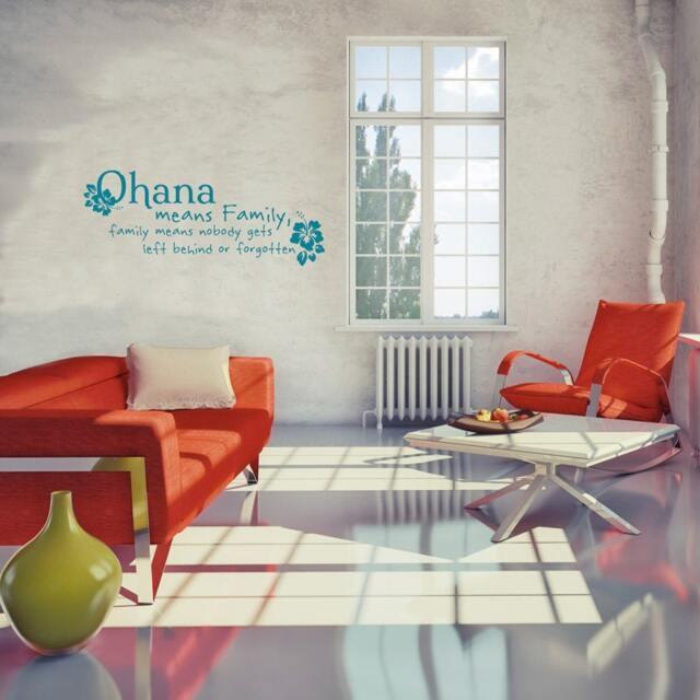 Ohana Family Quote - Wall Decal Custom Vinyl Art Stickers - image 1