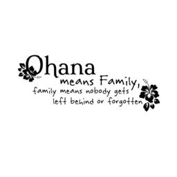 Ohana Family Quote - Wall Decal Custom Vinyl Art Stickers - thumbnail 3