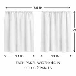 Red + Blue Poppy Flower Hand Block Printed Cotton Curtains, Organic Shades, Drapes, Various Sizes, 2 Panels - thumbnail 4