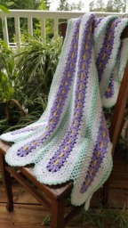 Purple Pansy Baby Blanket - thumbnail 1