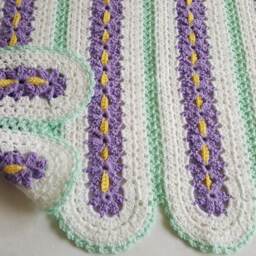 Purple Pansy Baby Blanket - thumbnail 3