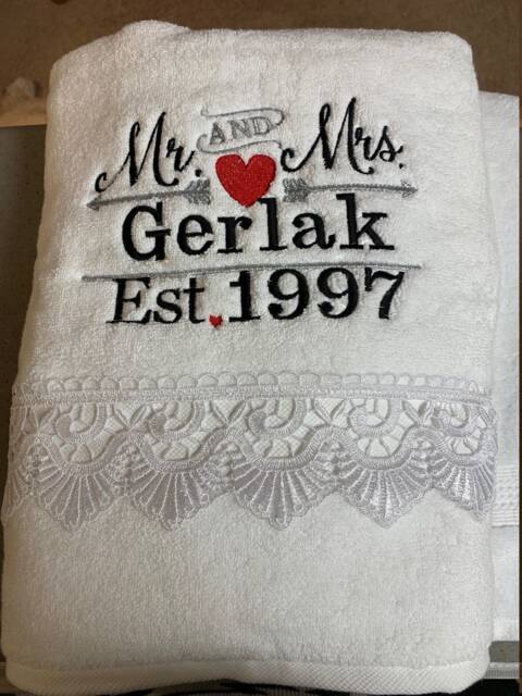Wedding/Anniversary Towel - image 1
