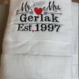 Wedding/Anniversary Towel - thumbnail 2